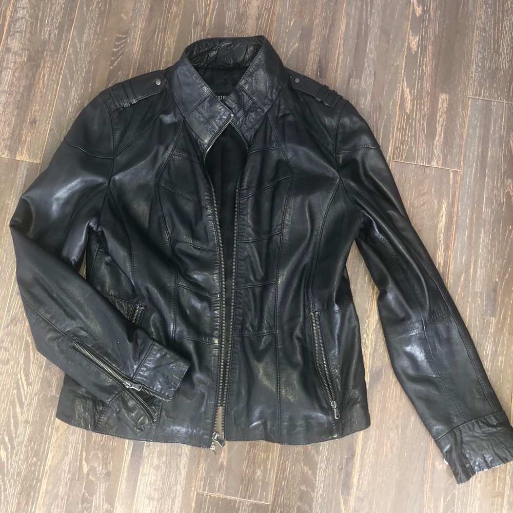 Guess Genuine leather fashion jacket